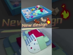 Anak-anak Soft Play Ball Pit Set Lengkap Soft Play Rainbow Bridge Soft Play Peralatan