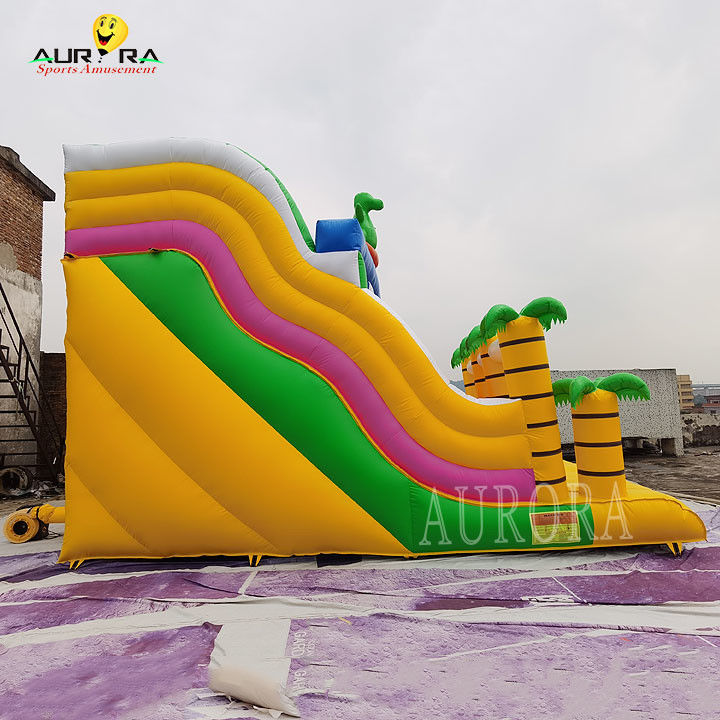 Kuning Semua Usia Commercial Inflatable Slide Disesuaikan Untuk Acara Sekolah Menyenangkan Dan Aman