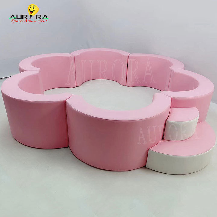 Soft Play Set Taman bermain Pastel Menekuk Dan Bermain Soft Blocks Pink Putih Bunga Mini