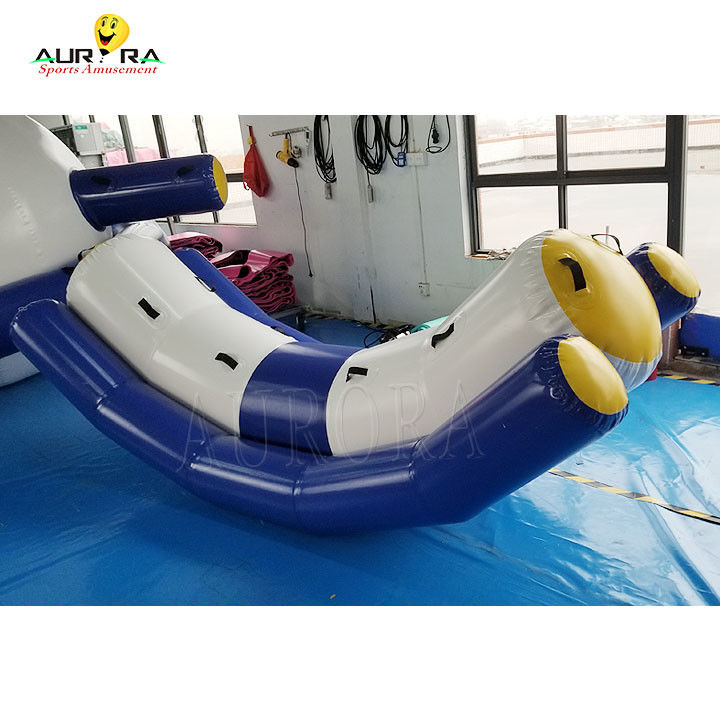 Custom Warna PVC Inflatable Air Seesaw Double Rocker Water Toy