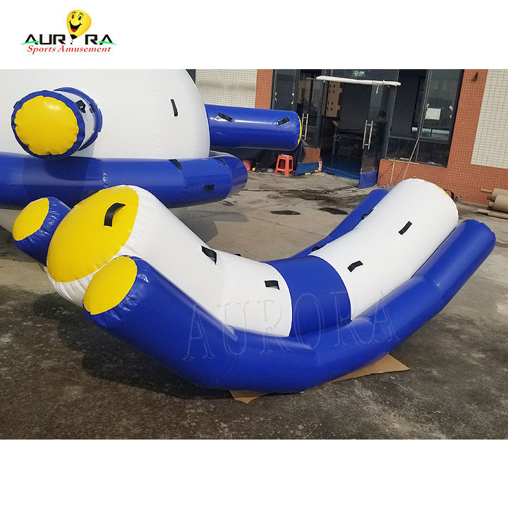 Custom Warna PVC Inflatable Air Seesaw Double Rocker Water Toy