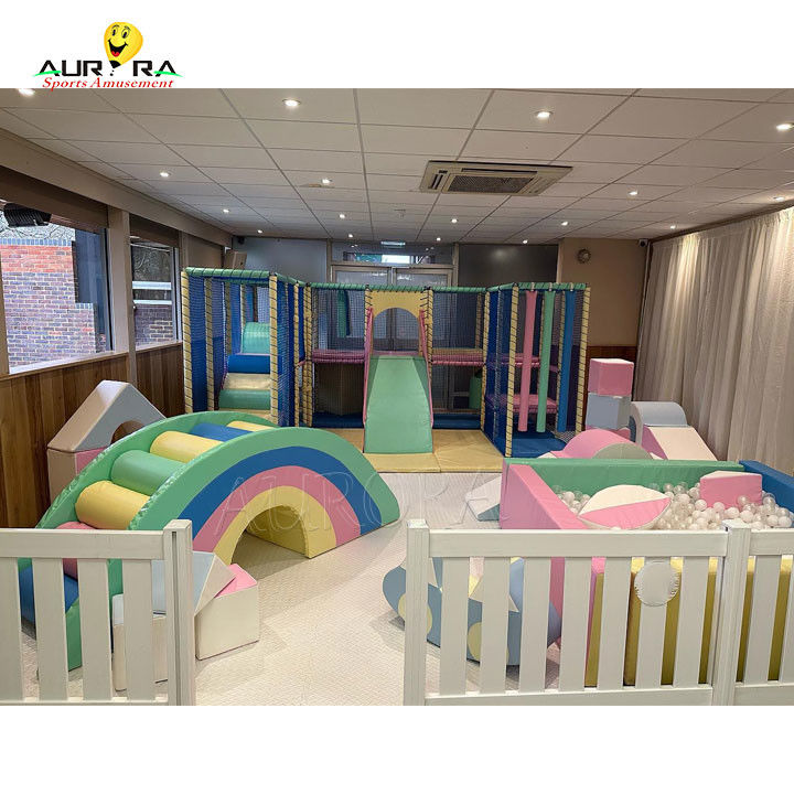 Baby Soft Play Set Popular Playground Indoor Berwarna-warni Portable Sensory Room