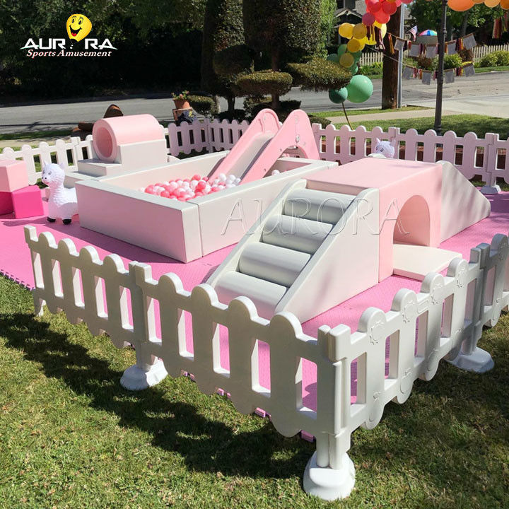 Putih Pink Soft Play Equipment Harga Pabrik Kualitas Tinggi Anak-anak Indoor Mall