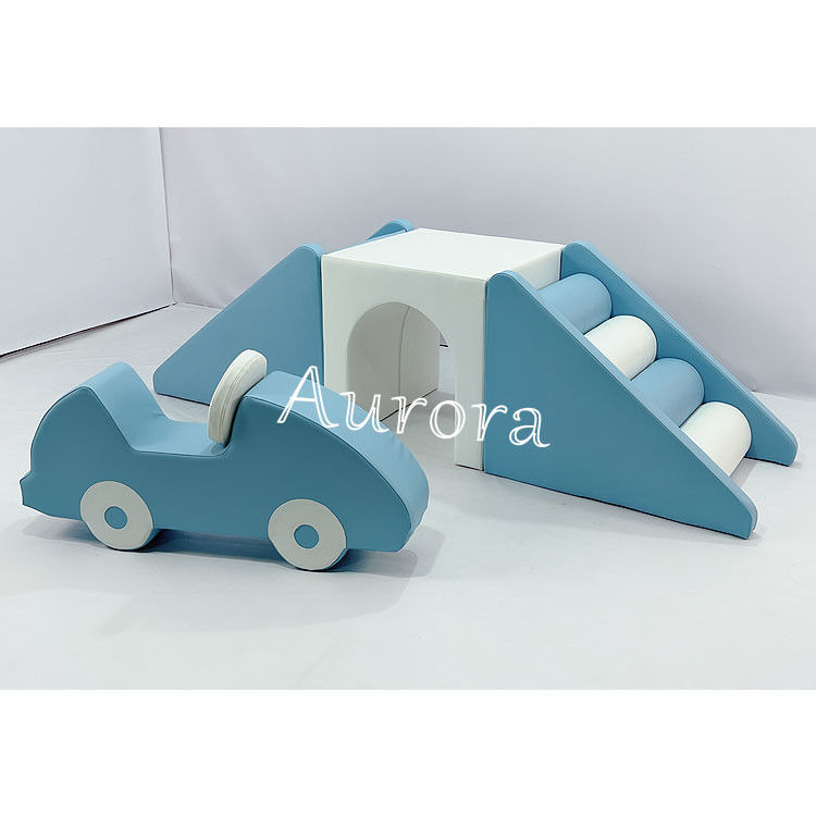 Disesuaikan Anak-anak Bermain Bola Lembut Biru Pit Indoor Soft Play Peralatan Digital Printing