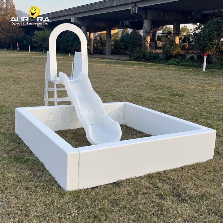 Kayu Frame Inflatable Soft Play Peralatan Anak-anak Sets Bubble Dome Bouncy Castle Bouncer Putih