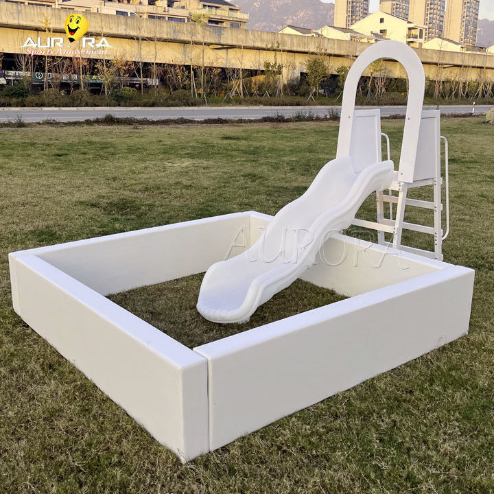 Kayu Frame Inflatable Soft Play Peralatan Anak-anak Sets Bubble Dome Bouncy Castle Bouncer Putih