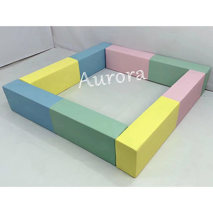 Soft Play Tunnel Untuk Anak-anak Soft Play Blocks Soft Play Equipment Kuning Hijau
