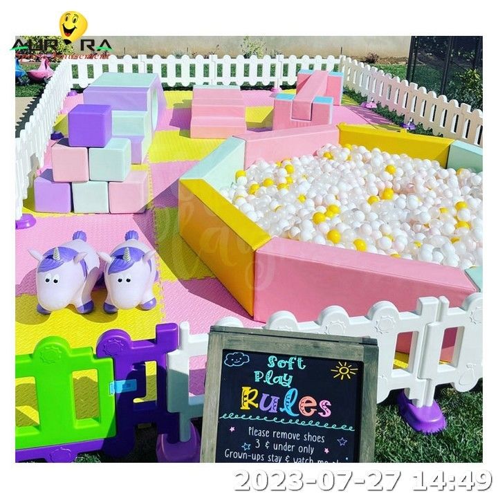 Harga Pabrik Soft Play Merry Go Round Untuk Anak-anak Soft Play Equipment Set