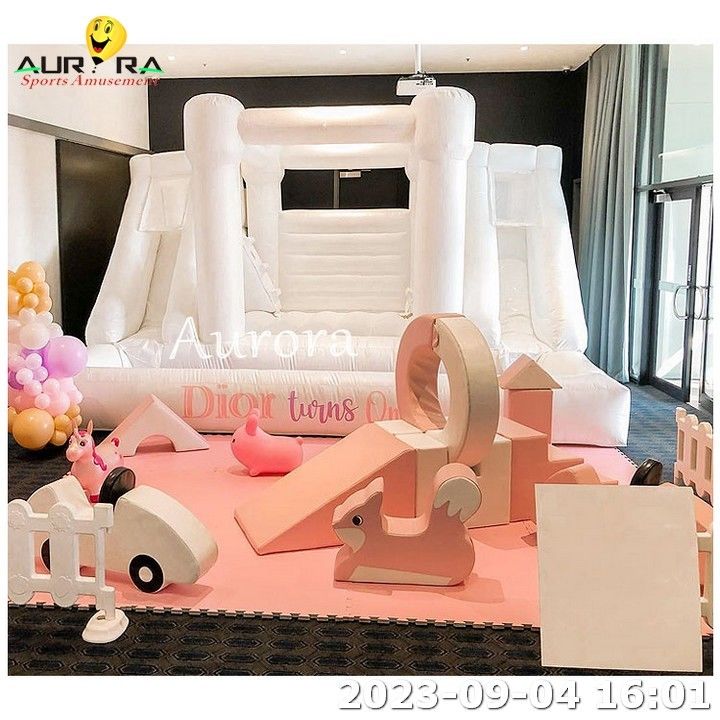 Soft Indoor Play Kids Bounce House Party Soft Play Fence Untuk Peralatan Anak