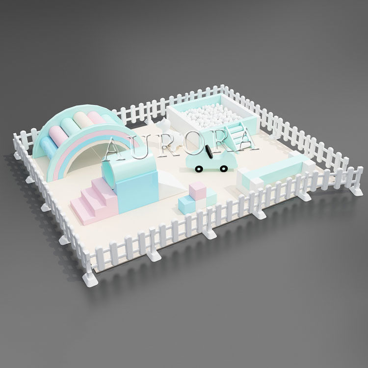 Warna yang disesuaikan Soft Play Merry Go Round Event Party Rental anak-anak carousel