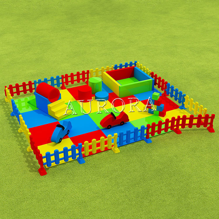 Berwarna-warni Soft Play Anak Soft Play Peralatan Set Bola Pit busa Mats Indoor
