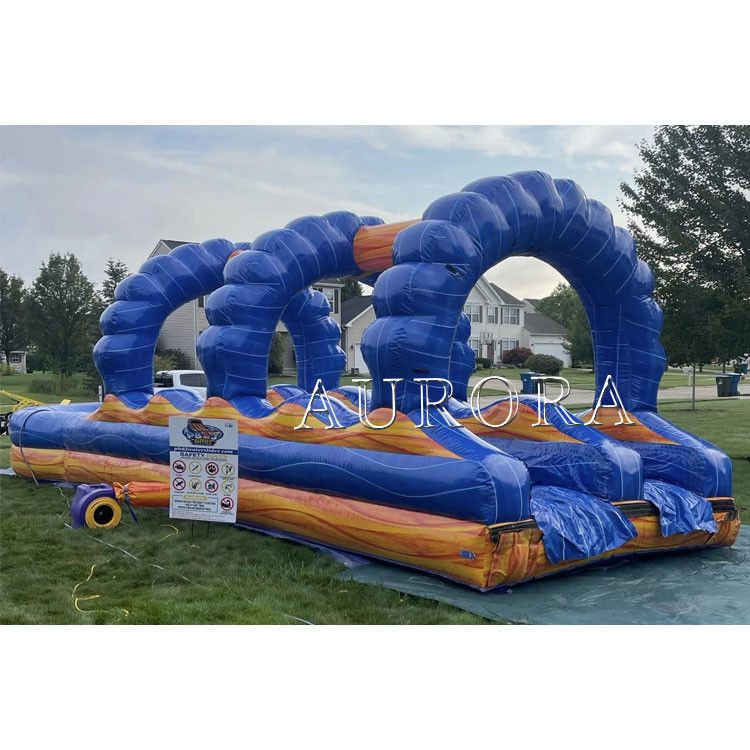 Harga Pabrik Lava Inflatable Slip N' Slide Water Slide Park Untuk Anak-anak Dewasa