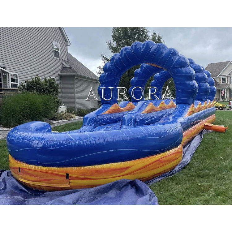 Harga Pabrik Lava Inflatable Slip N' Slide Water Slide Park Untuk Anak-anak Dewasa
