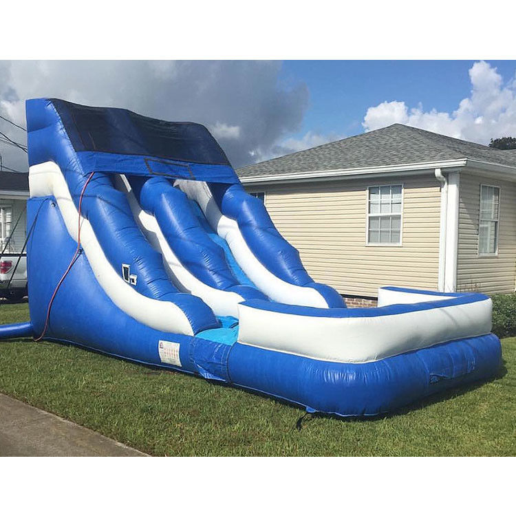Slide Air Inflatable Dengan Kolam Renang Slide Air Raksasa Untuk Dewasa Bouncer Castle Untuk Anak-anak