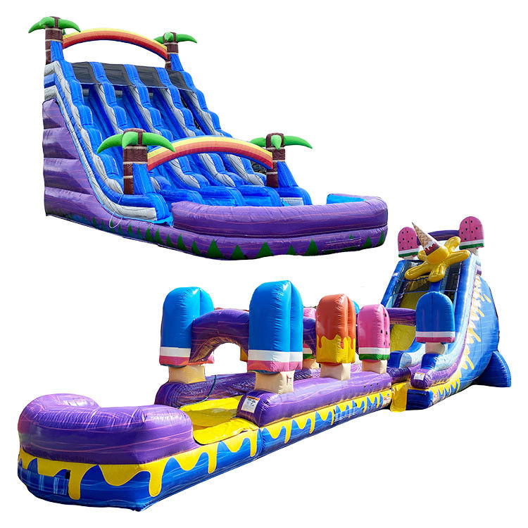 31ft Air Slide Inflatable Untuk Dewasa Dan Anak-anak Es Krim Komersial Bounce House
