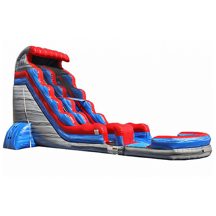 Merah Slide Air Inflatable Dewasa Untuk Kolam Renang Backyard Grosir Pohon Sawit Bouncing Castle