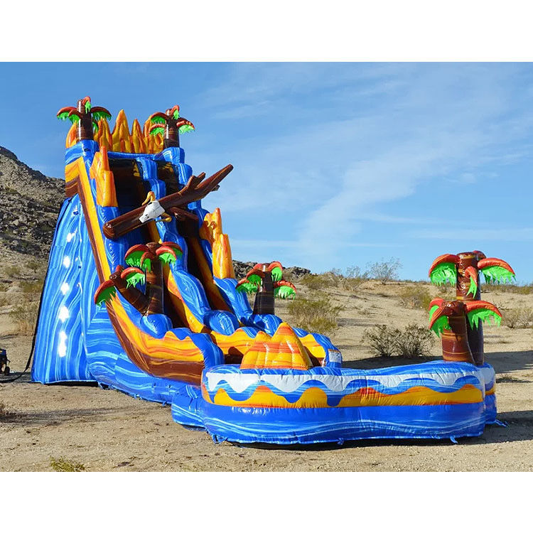 Air Slide Inflatable Untuk Anak-anak Dan Dewasa Disesuaikan Inflatable Toboggan Air Slide Pool