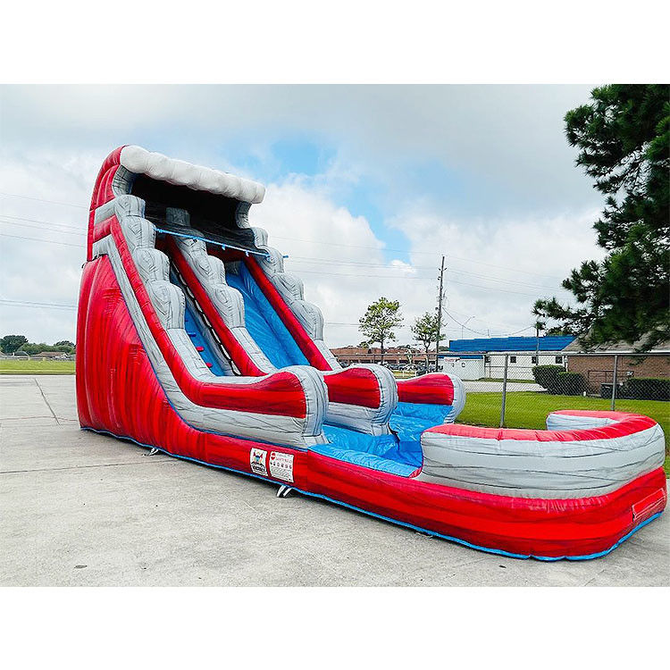 Air Slide Inflatable Untuk Anak-anak Dan Dewasa Disesuaikan Inflatable Toboggan Air Slide Pool