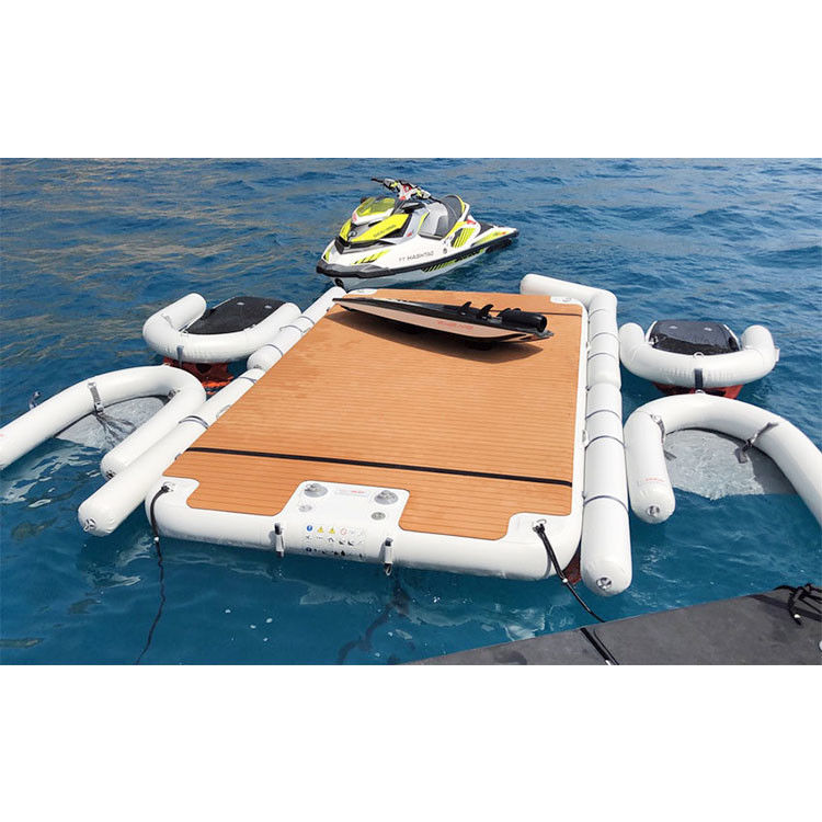 Platform Terapung Air Pulau Jet Ski Dock Mat Bentuk C Dock Terapung Untuk Danau
