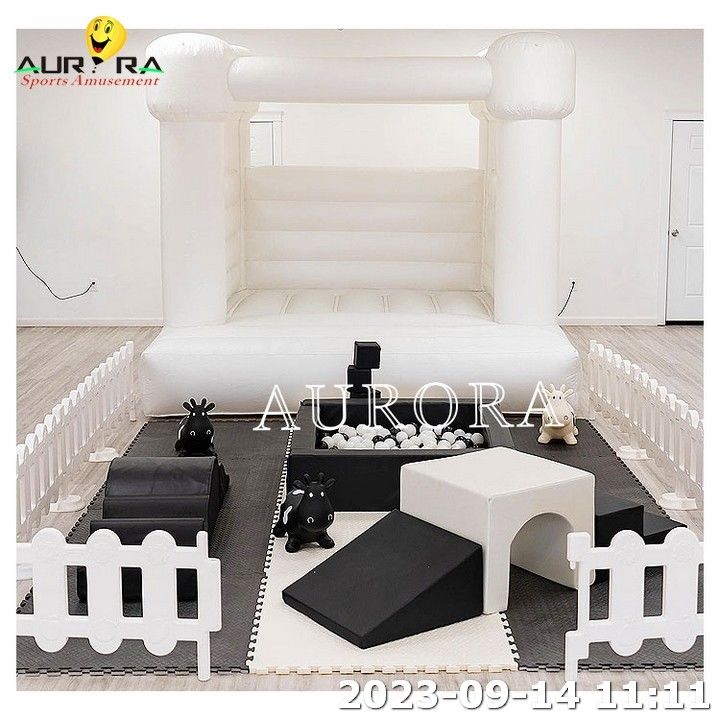 Putih Dan Biru Soft Play Disesuaikan Paling Populer Indoor Kids Soft Play Center
