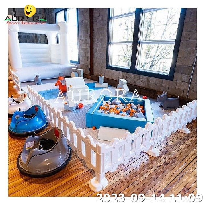 Putih Dan Biru Soft Play Disesuaikan Paling Populer Indoor Kids Soft Play Center