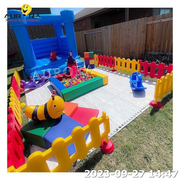 Populer Campuran Warna Climber Bola Pit Anak-anak Taman Olahraga Luar Ruangan Soft Play
