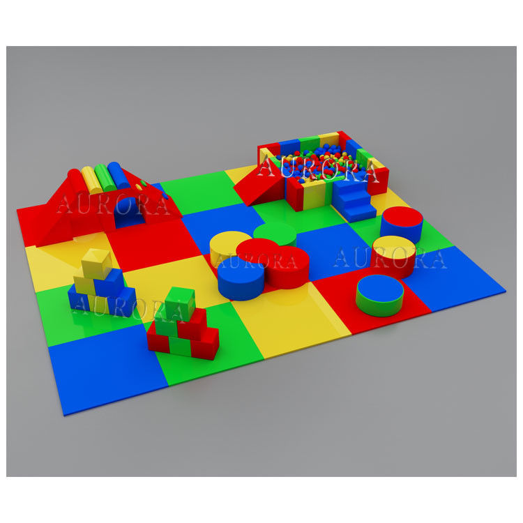 Soft Play Rental Peralatan Soft Climbing Slide Play Berwarna Blok busa Set