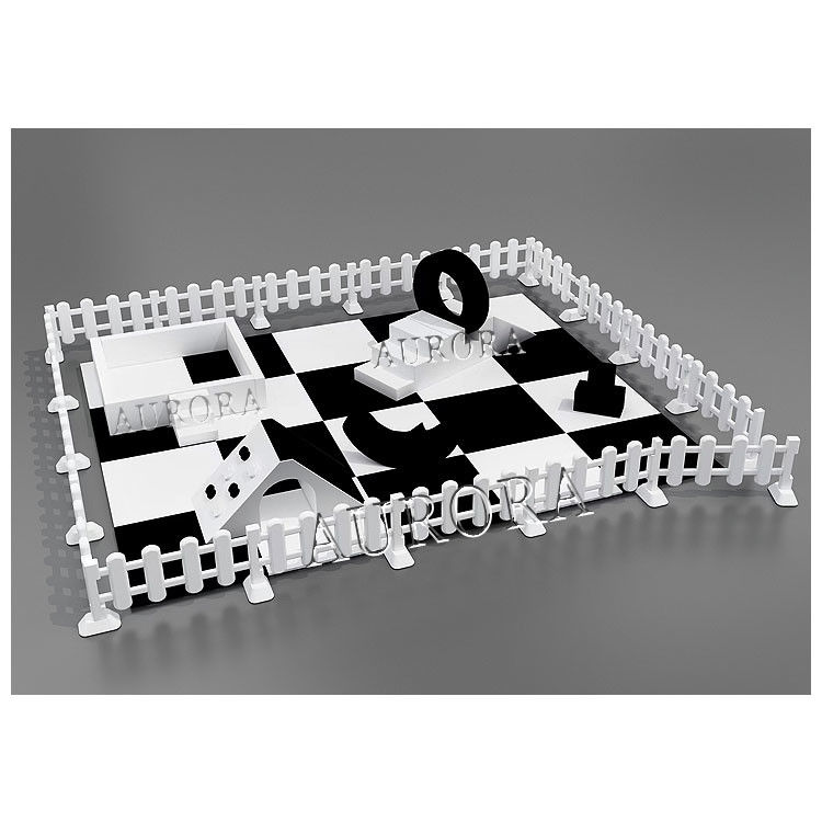 Putih Dan Hitam Soft Play Ball Pit Soft Play Sets Untuk Indoor Kids Playground