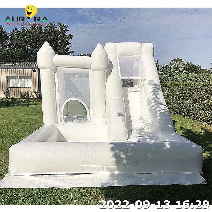 Wet Combo Rumah Bouncing Baru yang Bisa Dipompa Dengan Blower Rumah Bouncing Mini Dengan Ball Pit
